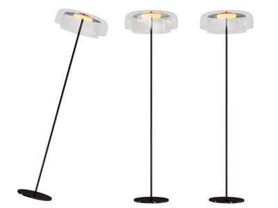 现代透明灯罩落地灯