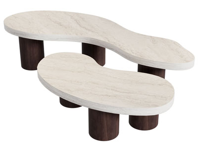 现代异形茶几3d模型 现代异形茶几