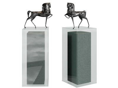 新中式铁马雕塑雕刻3d模型 新中式铁马雕塑雕刻