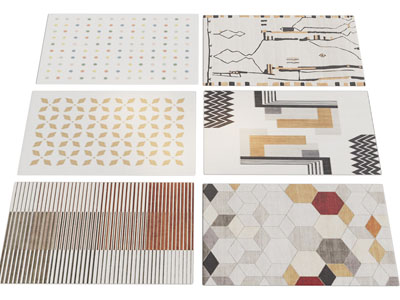 现代长方形地毯3d模型 现代长方形地毯