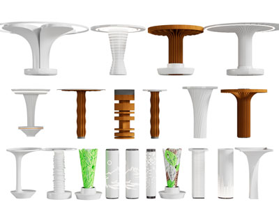 现代装饰柱子3d模型 现代装饰柱子