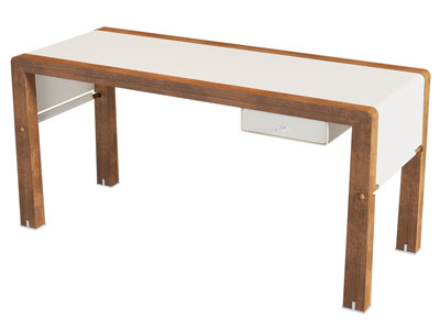 现代实木书桌3d模型 现代实木书桌