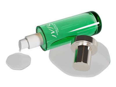 现代玻璃瓶精华液护肤化妆品