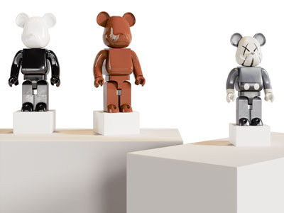 现代暴力熊摆件组合