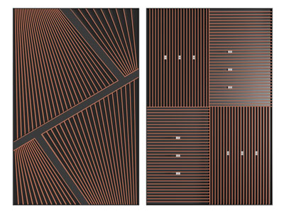 现代长方形天花吊顶