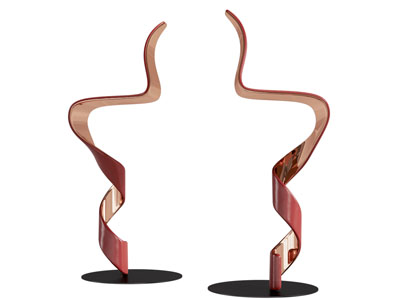 现代飘带摆件组合