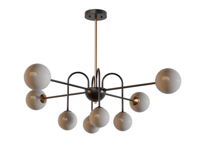 现代球灯罩吊灯