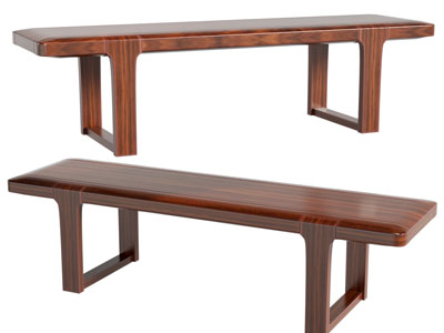 现代长方形实木凳子