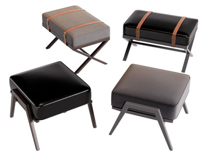 现代方形沙发凳子 脚踏