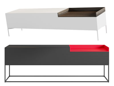 现代长方形茶几3d模型 现代长方形茶几