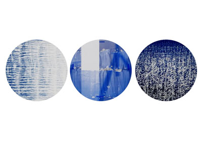 现代蓝色抽象图案圆形地毯3d模型 现代蓝色抽象图案圆形地毯