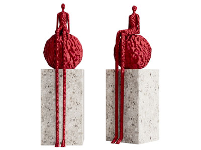 现代雕塑雕刻摆件组合3d模型 现代雕塑雕刻摆件组合