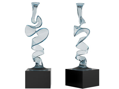 现代亚克力抽象工艺品摆件组合