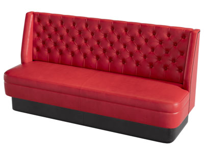 简欧软包靠背多人沙发