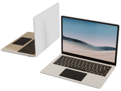 现代笔记本电脑3d模型 现代笔记本电脑