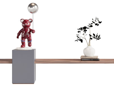 现代小熊雕塑雕刻摆件组合3d模型 现代小熊雕塑雕刻摆件组合