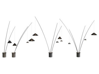 现代多头落地灯