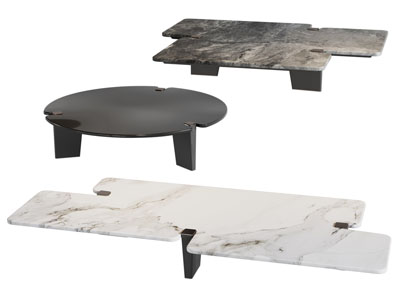 现代异形茶几3d模型 现代异形茶几