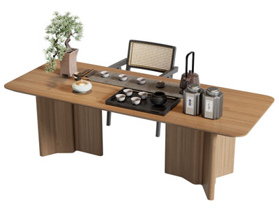 新中式实木茶桌椅组合