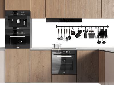 现代整体橱柜 烤箱 厨具 厨房电器3d模型 现代整体橱柜 烤箱 厨具 厨房电器
