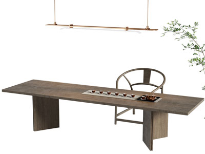 新中式茶桌椅组合