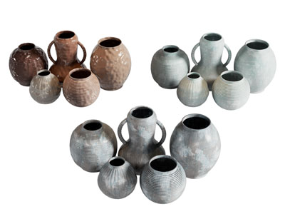 侘寂风陶瓷器皿 摆件组合