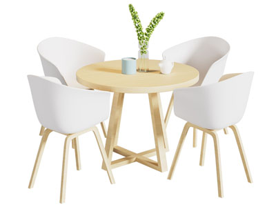 现代休闲餐桌椅组合