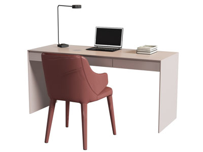 现代书桌椅组合3d模型 现代书桌椅组合