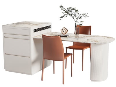 现代吧台餐桌椅组合