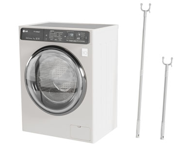 现代滚筒洗衣机 晾衣杆3d模型 现代滚筒洗衣机 晾衣杆