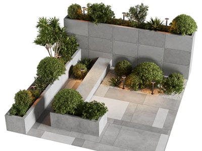 现代庭院景观园艺小品