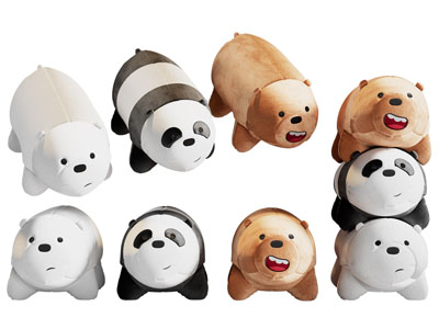 现代熊猫玩偶 布偶 儿童玩具