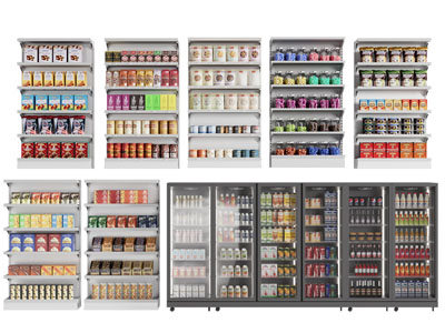 现代零食货架 展柜 冷饮柜 冰柜