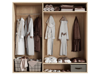 现代开放式衣柜3d模型 现代开放式衣柜