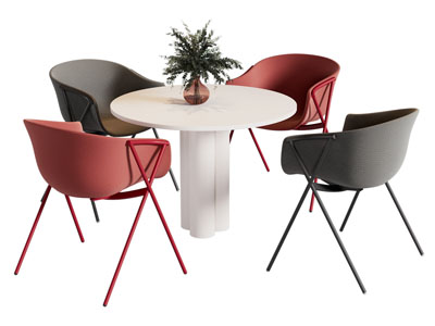 现代休闲餐桌椅组合