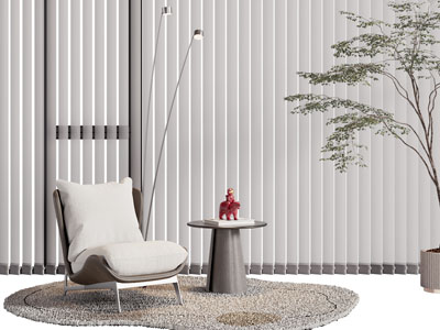 现代阳台拉帘 休闲椅子 边几3d模型 现代阳台拉帘 休闲椅子 边几