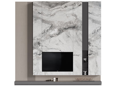 现代电视背景墙3d模型 现代电视背景墙