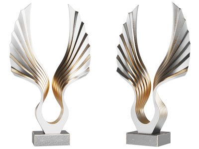 现代翅膀摆件组合