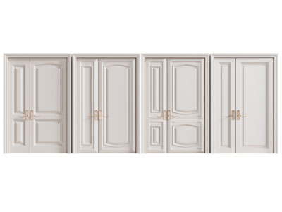 简欧子母入户平开门