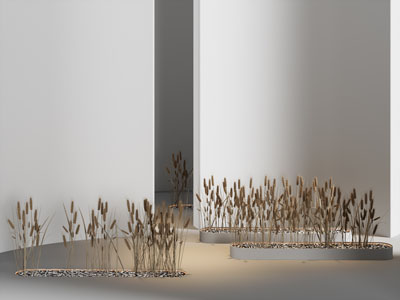 现代室内麦穗麦子景观园艺小品