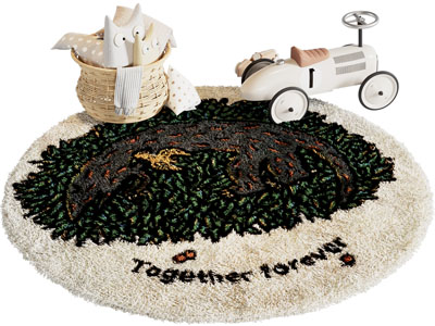 现代儿童圆形地毯3d模型 现代儿童圆形地毯