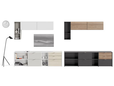 现代电视柜 墙面装饰柜