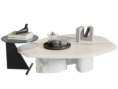 现代异形茶几3d模型 现代异形茶几