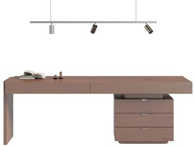 现代书桌椅组合3d模型 现代书桌椅组合