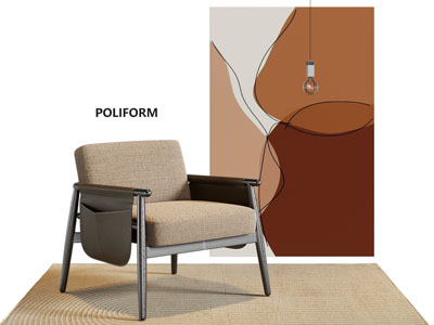 现代休闲椅子 地画