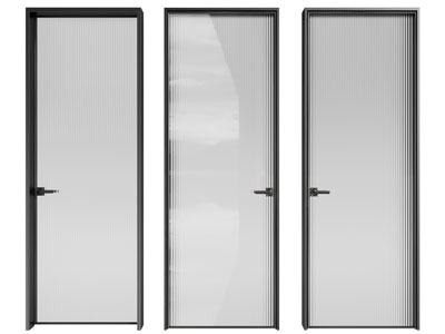 现代长虹玻璃平开门