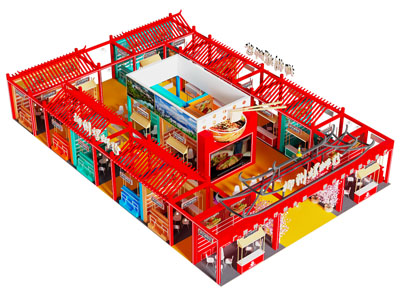 现代螺蛳粉饭店门头