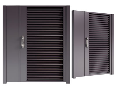 现代子母入户平开门