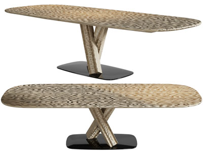 现代椭圆形茶几3d模型 现代椭圆形茶几