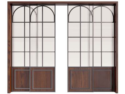 法式中古风玻璃推拉门